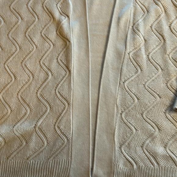 NWT Christopher & Banks Open Front Lightweight Cream Cardigan size XL - Picture 4 of 10